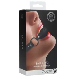 Ouch! Bâillon Boule gag Strap Noir